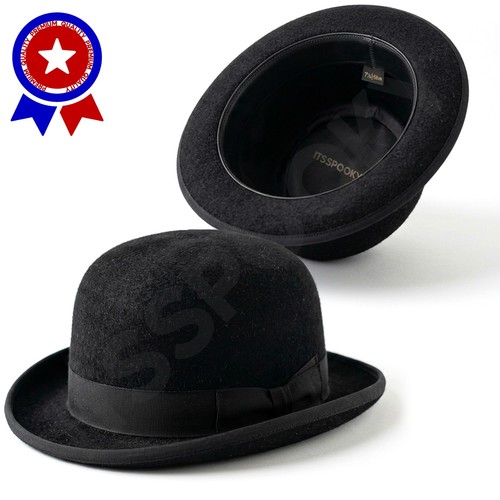 Cappello uomo nero bowler - da,