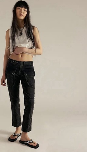 Pantaloni moto free people - pantaloni,